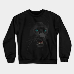 Panter in white Crewneck Sweatshirt